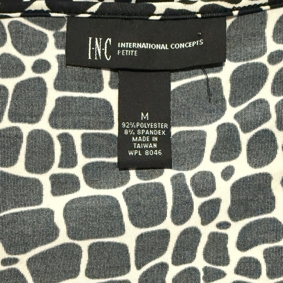 INC International Concepts Black and White Sheath Dress - Picture 3 of 3